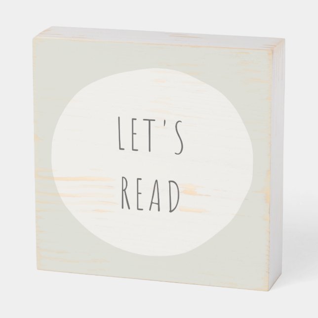let's read Wood Box Sign (Angled Horizontal)