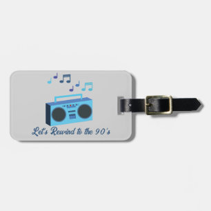 Let's rewind to the 90's luggage tag