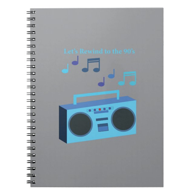 Let's rewind to the 90's notebook (Front)