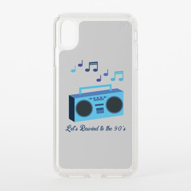 Let's rewind to the 90's speck iPhone XS max case (Front)