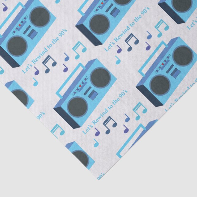 Let's rewind to the 90's tissue paper (Detail)