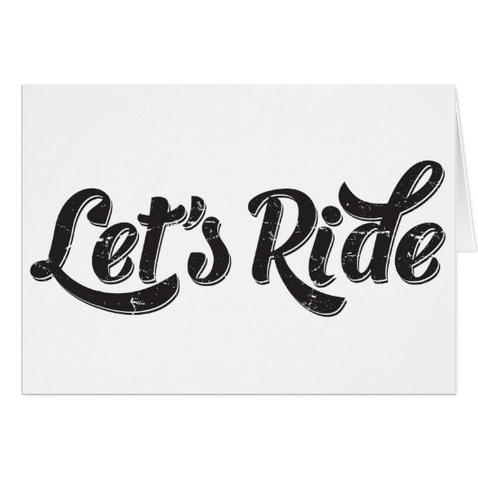 Let's Ride! (Front Horizontal)