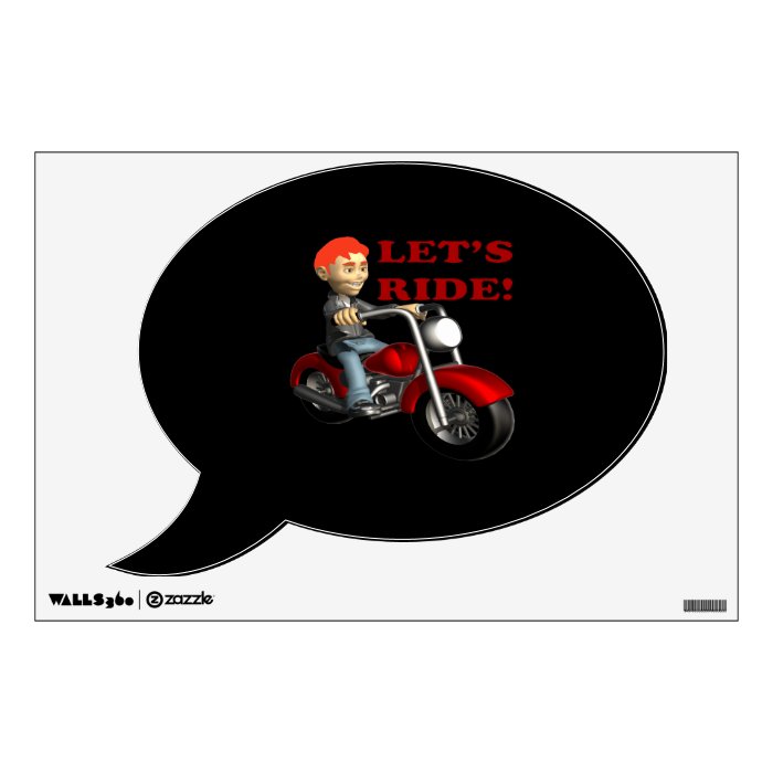 Lets Ride 9 Wall Stickers
