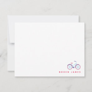 Let's Ride A Bike Note Card