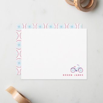 Let's Ride A Bike Note Card | Zazzle