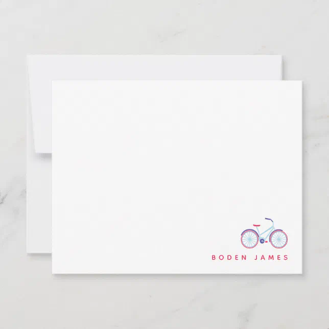 Let's Ride A Bike Note Card | Zazzle