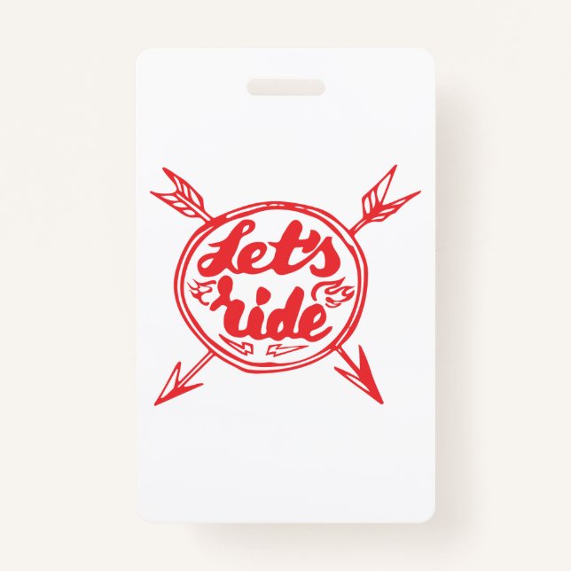 Let's Ride Biker Badge (Front)