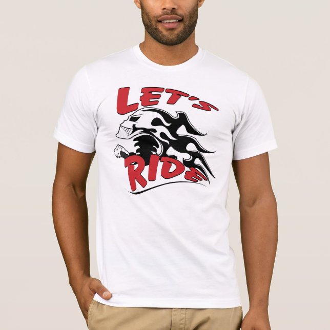 Let's Ride Skull T-Shirt (Front)