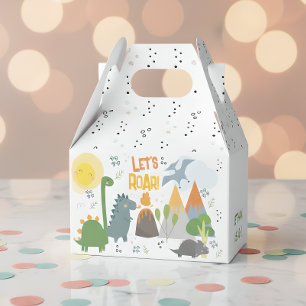 Let's roar Dino party kids birthday Favor Boxes