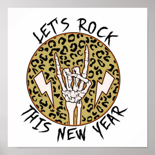 Lets Rock 2023  New Year 2023  Happy New Year Poster