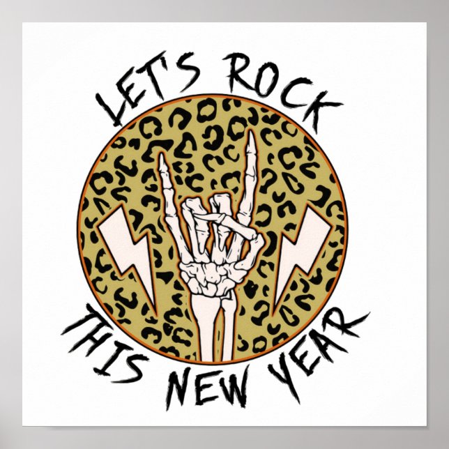 Let's Rock 2023 | New Year 2023 | Happy New Year Poster (Front)