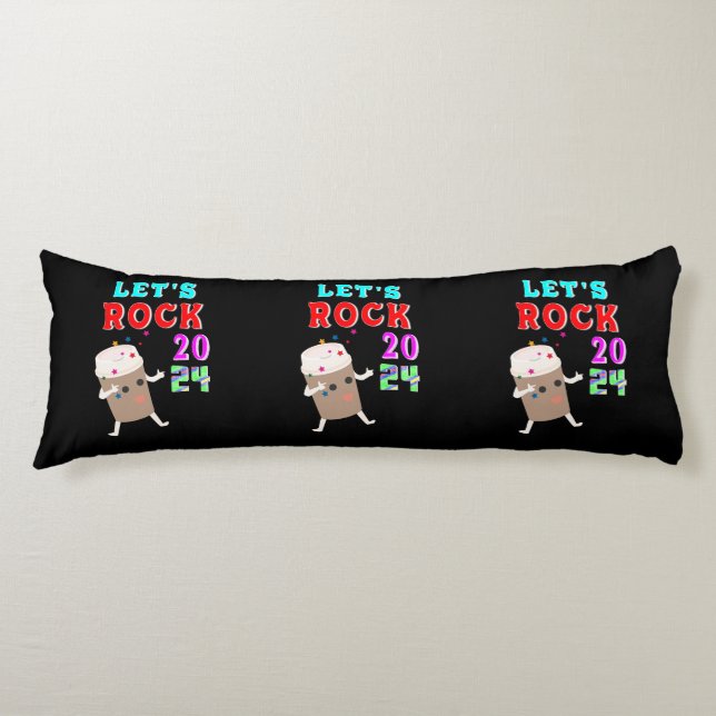 Let's Rock 2024 Body Pillow (Front)
