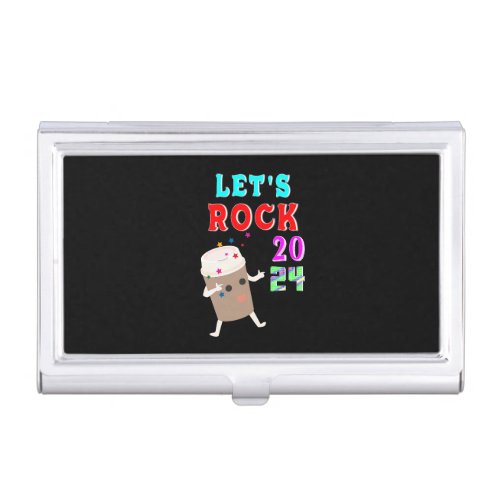 Lets Rock 2024 Business Card Case