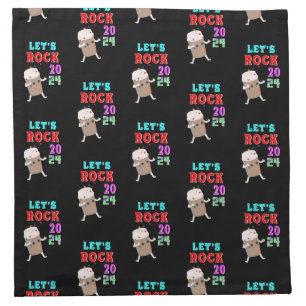 Let's Rock 2024 Cloth Napkin