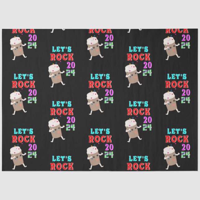 Let's Rock 2024 Tissue Paper (Front)