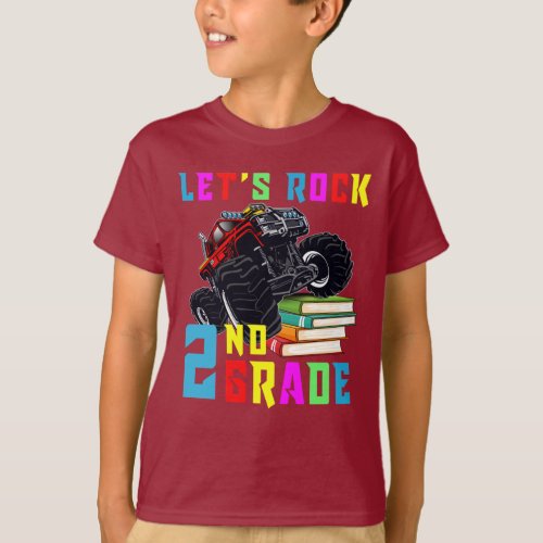 LETS ROCK 2nd GRADE Cool Truck T_Shirt