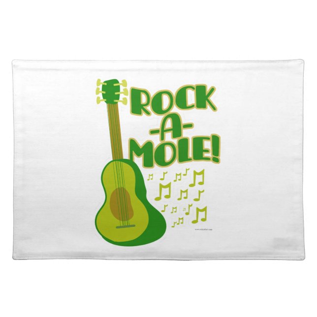 Lets Rock-A-Mole Cloth Placemat (Front)