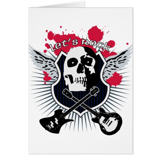 Let's rock! cards (Front)