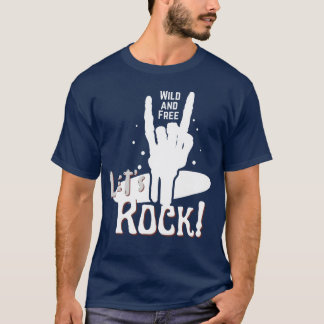 Lets Rock Music Loversshirt retro T-Shirt