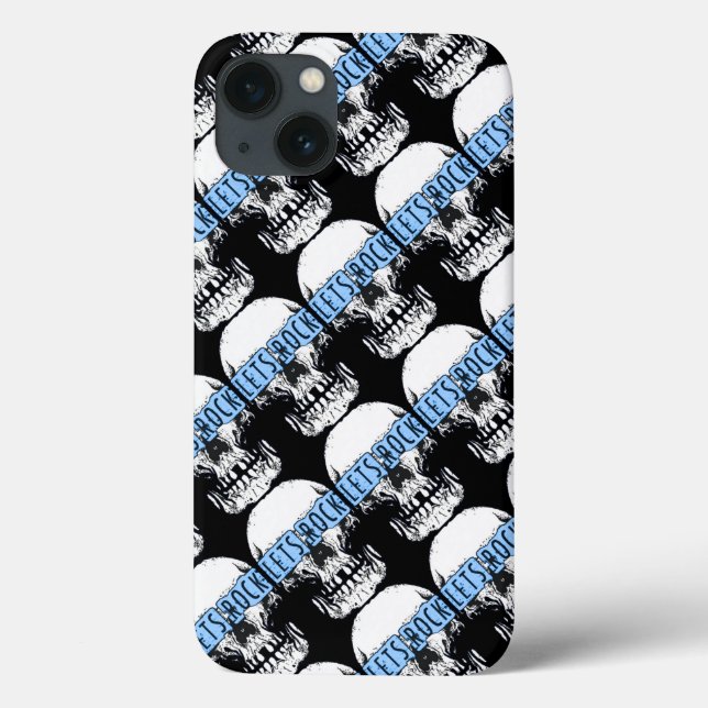 Let's Rock Skull   Case-Mate iPhone Case (Back)