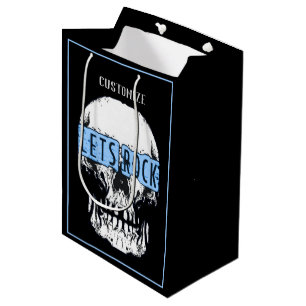 Let's Rock Skull Medium Gift Bag