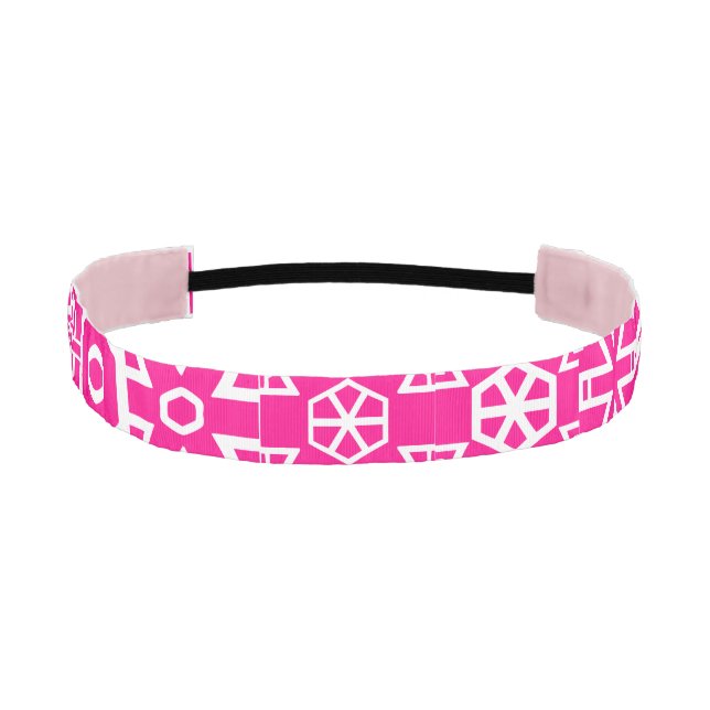Let's Rock Some Pink 4 Renee Athletic Headband (Front)