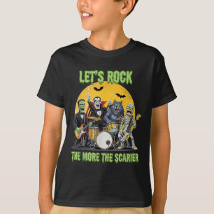 Lets Rock The More The Ier Clic Monsters Halloween T-Shirt