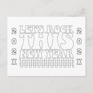 Let's Rock This New Year Coloring