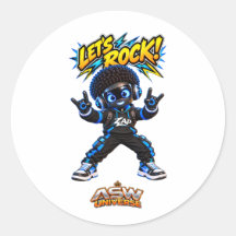 Let's Rock! Zap Cute AI Robot Rock and Roll