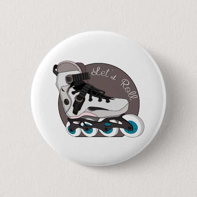 Let's Roll Button (Front)