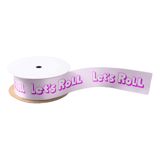 Let's Roll in Pink Colors Satin Ribbon (Spool)