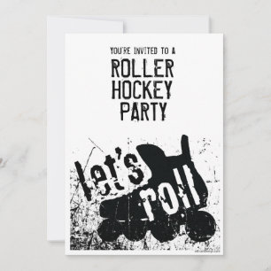 Let's Roll (Roller Hockey) Invitation