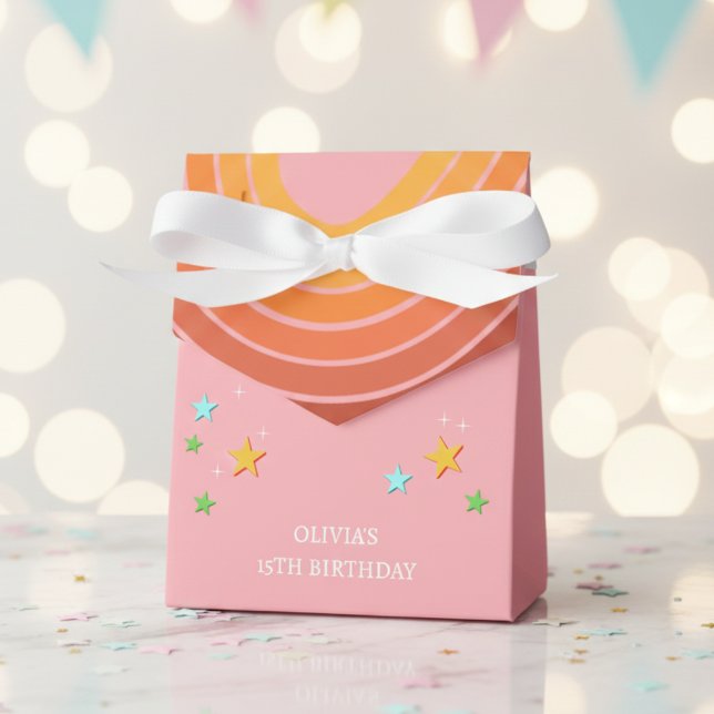 Let's roll roller skate retro rainbow favor boxes (Creator Uploaded)