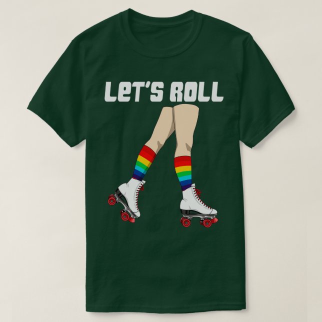 Lets Roll Skate T-Shirt (Design Front)