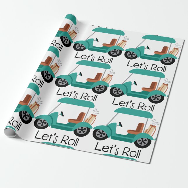 Lets Roll Wrapping Paper (Unrolled)