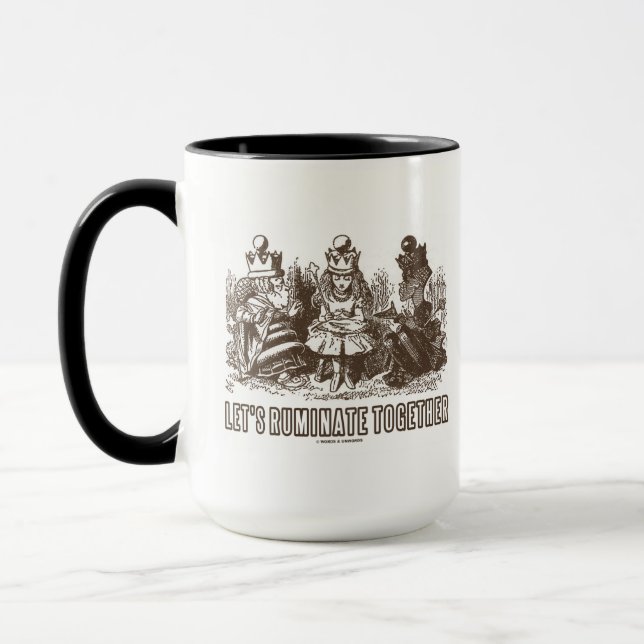 Let's Ruminate Together (Alice Red White Queens) Mug (Left)