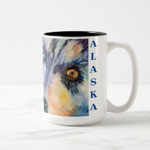 Let's Run ALASKA  two-tone 15oz coffee mug_2 Two-Tone Coffee Mug