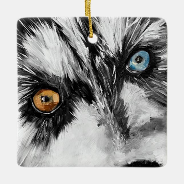 Let's Run Alaskan Ceramic Ornament (Front)