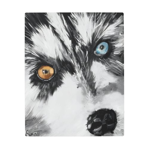 Let's Run Alaskan Metal Print