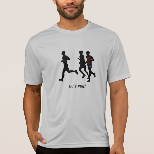 Let's Run Competitor Runners Sports Shirts (Front)
