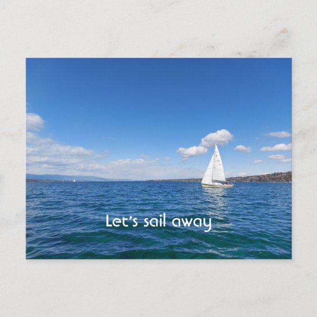 let's sail away postcard (Front)