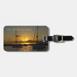 Let's sail into the Sunset Luggage Tag