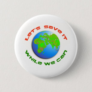 Let's Save It Pinback Button