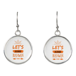 let's scare halloween now earrings