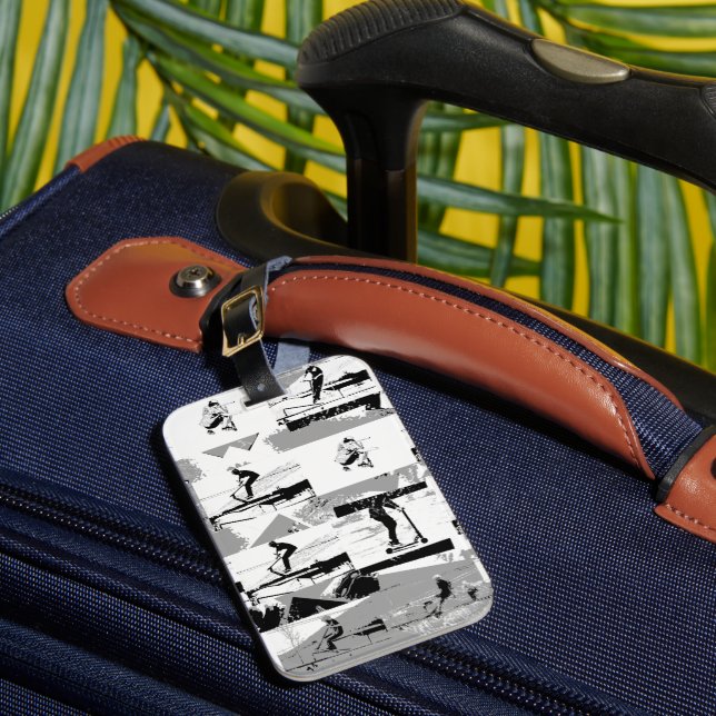 Lets Scoot Around - Stunt Scooter Rider Luggage Tag (Front Insitu 1)