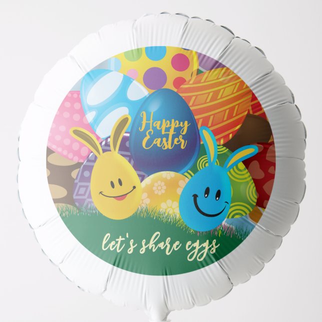 Let's Share Eggs Balloon (Front)