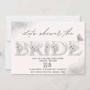 Let's Shower The Bride Floral Bridal Shower Invita Invitation