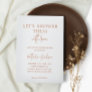 Let's Shower Them Terracotta Couple Shower Bridal Invitation