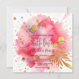 Let's Shower Them With Love Couples Shower invite