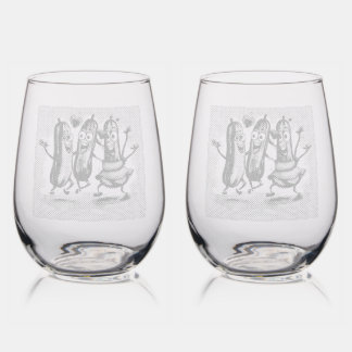 Let's Sing out Loud about Love Stemless Wine Glass